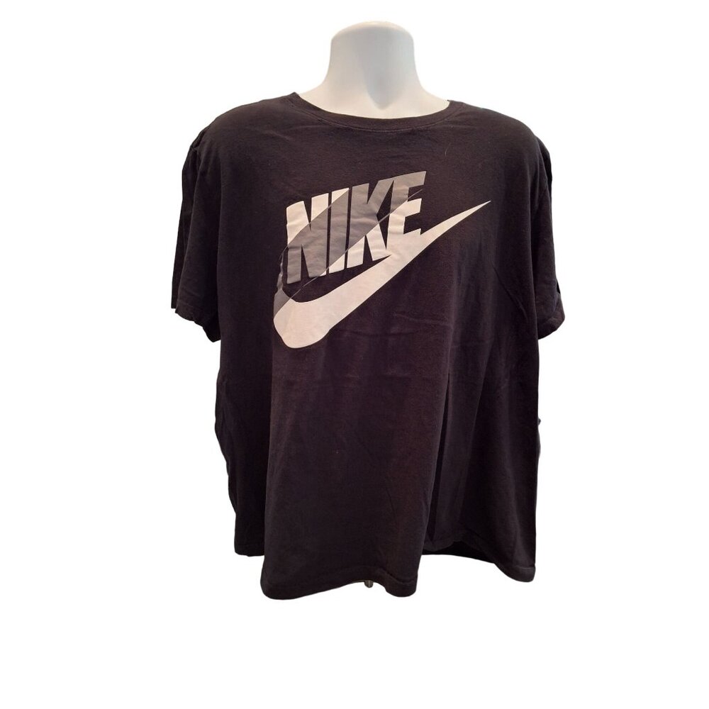 The Nike Tee Short Sleeve Shirt Mens Black XXL Casual Logo Shirt